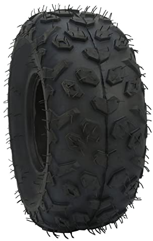KAKAKE 145/70‑6 Reifen, verschleißfestes, knorriges Gummiprofil vorne und hinten, 24 PSI Anti-Pannen-ATV-Schlauchlosreifen mit großer Reibung für Quad-Go-Karts