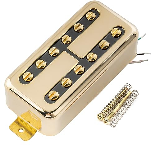 Artec TVFT Filtertron Style Alnico 5 Humbucker Tonabnehmer Hals Pickup für E-Gitarre, Gold