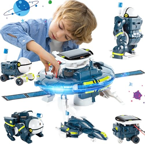 Solar Roboter Kinder Spielzeug ab 8 Jahre alte Jungen DIY Bauspielzeug für Kinder 8 9 10 11 Weihnachten Geburtstag Geschenke Wissenschaft Kits Spielzeug ab 8 9 10 11 12 jährige Jungen Mädchen Teens