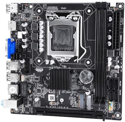H61 Computer Scheda Madre LGA 1155 2XDDR3 Slot Fino a 16G PCI-E 16X 100M Ethernet ITX H61 Desktop Scheda Madre