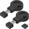 Xiatiaosann Ladestation für Garmin Fenix 7 7S 7X, 6 6S 6X Pro, 5S 5X, für Vivoactive 3 4S, für Forerunner 245 945 255 955, Approach S10 S40 S60, Ladegerät tragbarer Ladeständer USB Ladekabel, 2 Stück
