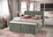 Verona Idee Boxspringbett Mercury 160x200 Größen Inkl. Lattenrost 2 Bettkasten Bonell Matraze und Toper 4cm -Grün-