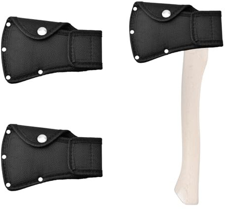 UFURMATE Hatchet Head Sheath Holster, 2PCS Nylon Black Axe Sheath Hatchet Protector Axe Cover Axe Blade Cover Axe Protector Tool