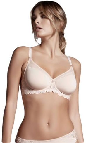 Lepel 1 Pezzo di Reggiseno Donna Balconcino con Ferretto Coppa Preformata 481 Belseno Soiree Cipria 5C