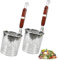 LPAMABA 2 Cestelli per Pasta Colini per Pasta in Acciaio Inox, Diametro 13,5 cm Filtro per Pasta con Manico, Colino per Gnocchi per Noodles, Scolapasta per Alimenti, Microforato