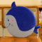 champracer Runde Stuhlkissen Kinder,Cartoon Rundes Kissen， Stuhlkissen Dickes Stuhlkissen ，40cm Memory Foam Sitzkissen Stuhl Sitzpolster mit Abnehmbarer Bezug, Cartoon Tier Sitzauflage (Hai)