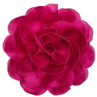 130mm Grande Broche Délicate En Forme De Camélia Faite à La Main En Tissu Avec Fleur De Rose Pour Fête De Mariage Danse Robe Costume Cérémonie Vêtements Accessoires Cadeaux (rose vif)