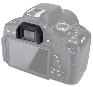 JJC Oculare in morbido silicone per fotocamere Canon EOS 77D, 800D, 760D, 750D, 700D, 650D, 600D, 550D, 500D, 450D, 400D, 350D, 300D, 200D, 100D, 1100D, 1200D, 1300D, 1500D, sostituisce Canon Ef.