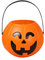 Halloween Eimer Für Süßigkeiten, Halloween Kürbis Tasche, Halloween Kürbiseimer, Halloween Kürbis Eimer Mit Henkel Candy Süßes Oder Saures Sammeln Kunststoff Halloween körbchen Deko (14x17cm)