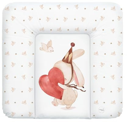 Ceba Baby® weiche Wickelauflage 75x72 cm - Baby Wickelunterlage - Wickeltischauflage für Junge und Mädchen - Wasserdicht, abwaschbar - OEKO-TEX® Standard 100 - Made in EU - Pierrot