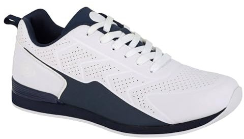 Dek T775GC-6 Mens Bowling Shoe White/Navy Size 6