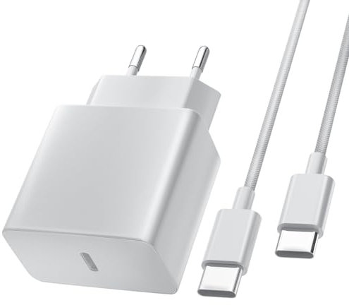 45 W Schnellladegerät für iPhone 16/16 Pro/16 Pro Max/16 Plus/15/15 Pro/15 Pro Max/15 Plus/iPad/iPad Air, Netzadapter, USB-C-Anschluss mit USB-C-Kabel