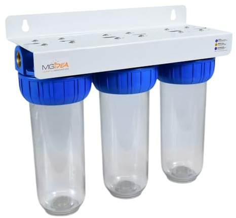 Système porte-filtre pour eau, ampoule de 254 mm (10 pouces), transparente (3ème étape - 3/4)
