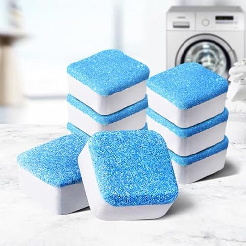 Stellastar 30pcs Tablets Effervescent Washing Machine Cleaner, Deep Cleaning Tablets, Washing Machine Cleaner and Descaler, Removes Odors, Stubborn Stains and Limescale