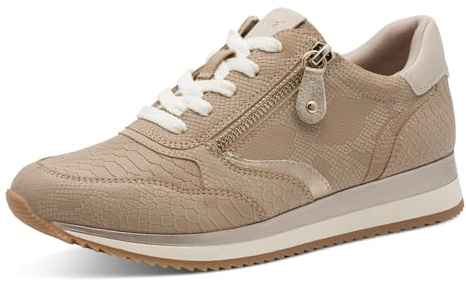 Jana Damen Sneaker flach mit Reißverschluss Vegan