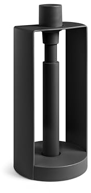 Blim Plus - Portarotolo Verticale Stop Carbon Black - Blocco Strappo Facile Stabile - Made in Italy