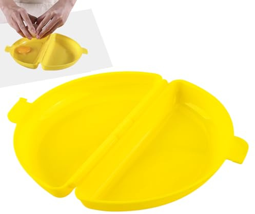 Microwave Egg-Portable Egg Pochier Omelette Maker with Lid | Omelette Omelette Microwave | Steamer with Pan with Sandwichmaker Function Ideal for Breakfast and Quick Cooking
