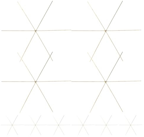 UKCOCO 30pièces Créations Fil De Flocons De Cadres Métal Pour Bijoux Flocons De De Métal Pour Loisirs Créatifs