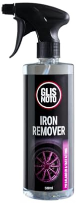 Glismoto Bleeding Iron Remover Spray 500ml, Alloy Wheel Cleaner – Powerful pH Neutral Fallout & Brake Dust Remover | Safe on Paintwork, Wheels & Trim | Colour-Changing Formula (500ml)