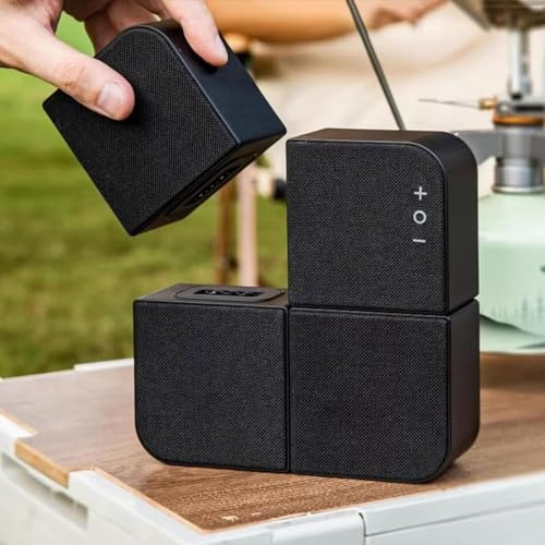 Haut-Parleur Bluetooth Portable, étanche IPX7, autonomie de 10 Heures, Conception stéréo modulaire, Amplification des Basses, sans Fil pour la Maison et Les Voyages