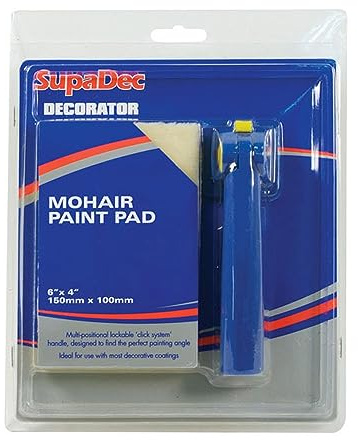 SupaDec Decorator Mohair Paint Pad With Handle (One Size) (Blue)
