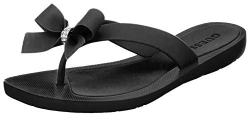 GUESS Tutu Tongs pour femme, Noir (noir), 35.5 EU