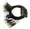 8-Way 3m Male XLR to Female XLR Balanced Loom/Effects Patch Multicore Cable