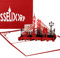 Pop Up Karte Düsseldorf, 3D Grußkarte Düsseldorf Skyline, Düsseldorf Souvenir, Reisegutschein, Geschenkgutschein Karte mit Umschlag