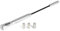 alca® Auto-Antenne kurz 16,5cm universal Dachantenne aus Aluminium Radio AM/FM Silber/schwarz + M4 M5 M6 Adapter-Set