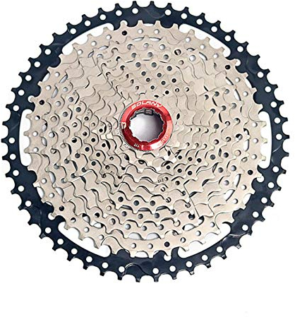 BOLANY 8-9-10-11-12 Geschwindigkeitskassette 11-32T 11-36T 11-40T 11-42T 11-46T 11-50T 11-52T Wide Ratio MTB-Fahrradteil Freilauf Ritzel mit Umwerferverlängerung (11 Geschwindigkeit 11-42T)