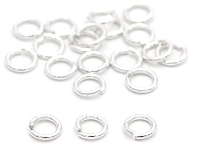 NaturSchatulle Biegeringe 925 Sterling Silber Ø 3-10mm Binderinge I 5 Stück Spaltringe Verbindungsringe Ösen Basteln DIY Schmuckherstellung Nickelfrei (4mm)