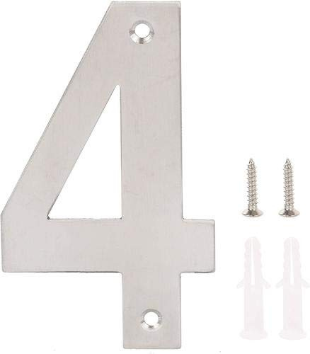 4 - Stainless Steel Door Number