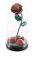 Forging Art Bcn® Rosa Eterna in Ferro Battuto La Bella e la Bestia - Regalo Festa della mamma, San Valentino, 6° anniversario di matrimonio, Nozze di Ferro (Rosso/Verde)