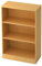 bümö Office Regal Buche, Standregal Holz - Aktenregal für Ordner & Bücher, Bücherregal 80 cm breit, 3 OH Regal Wand, Büroregal, Holzregal, Ordnerregal, Buchregal, Wandregal, Büromöbel