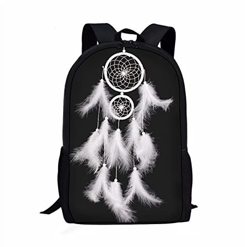 Kuiaobaty Rucksäcke für Teenager Mädchen, Jungen Fußball Schultaschen leichter Wolf Rucksack lässiger Tagesrucksack Kinder Galaxy Büchertasche Frosch, Traumfänger