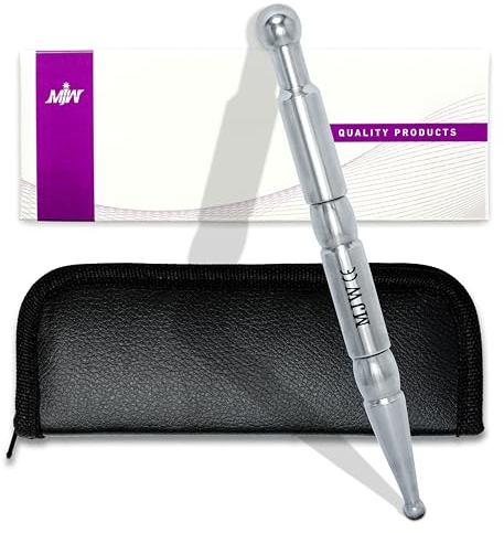Akupunkturstift MJW Edelstahl-Massagestift zur Schmerzlinderung – ideales Werkzeug zur Gesichtsreflexzonenmassage, Akupressur- und Meridianstift – silberne manuelle Akupunktur für Triggerpunkte
