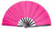 1SourceTek Large Folding Fan Nylon Cloth Handheld Folding Fan Chinese Kung Fu Tai Chi Fan Decoration Fold Hand Fan for Party Favors (Rose Red)