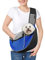 Pawaboo Hundetragetasche, Neu aufgewertet Hundetasche mit Touch-Pocket, Verstellbare Tragetasche Hund, Haustier Umhängetasche Transporttasche für Haustiere für Outdoor Reisen - L, Blau