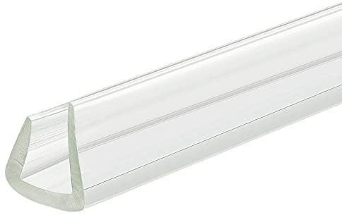 sourcing map U Kanal Randstreifen 4.9ft Länge Gummi Schutz Siegel Streifen Kante Beschützer Passt für 8-9mm Kante (33/64 B x 15/32 H) Klar