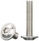 Drenky M8 Schrauben Edelstahl Innensechskant,Flachkopf Schrauben mit Innensechsrund M8x35mm Linsenkopfschraube mit Flansch Rostfrei Edelstahl A2 V2A Maschinenschrauben Vollgewinde,10 Stück