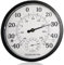 Nizirioo Indoor Outdoor Außenthermometer Groß: 2 in 1Barometer Analog, 10 Zoll Außenthermometer mit Luftfeuchtigkeitsmesser, Thermometer Innen Außen für Garten, Schlafzimmer, Outdoor, Gut Ablesbar