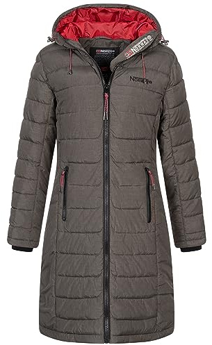 Damen Winter Jacke Stepp Mantel Lange Steppjacke Wintermantel parka