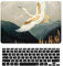 Laptop Hülle für MacBook Pro 14 Zoll Modell A2442 A2779 M1/M2 Chip 2021/2023 Freisetzung mit Touch ID, Plastik Schützend Hartschale Case Cover & Tastaturschutz, Seidenreiher