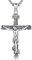 Jesus Halskette 925 Sterling Silber Jesus Kreuz Anhänger Religiöse Halsketten, Amulett Schmuck Geschenke für Damen und Herren