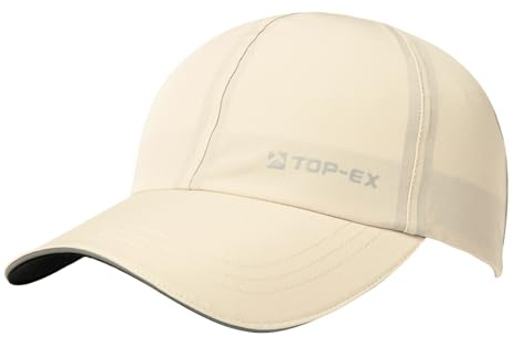 TOPEX XL/XXL wasserdichte Baseball Cap Herren Running Cap Sommer Kappe Sonnenhut Basecap Sports Golf Cap Tennis Laufkappe UV-Schutz Beige L/XL