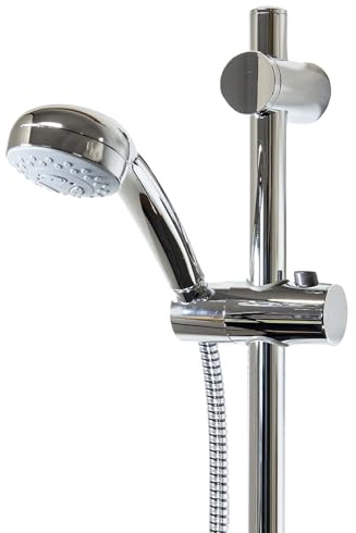 tecuro Brauseset ew-easy-69 - mit 3 Funktionen Handbrause, Brauseschlauch 150 cm, Wandstange 100 cm