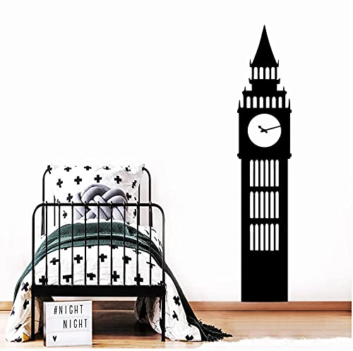 LOLUCK Big Ben Poster für Kinderzimmer, Vinyl, Wandaufkleber, Wandbild, Kunst, Aufkleber, Vinyl, Wandaufkleber, Dekoration für Schlafzimmer, 57 cm x 11 cm