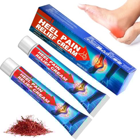 MILIAFLICK Fersensporn Salbe 2 Stück Creme Gegen Fersensporn Fersenberuhigende Salbe Fußschmerzen Creme Fersen Salbe Beruhigende Salbe Für Fersen Handgelenke Knöchel Muskeln Nacken Rücken Gelenke (A)