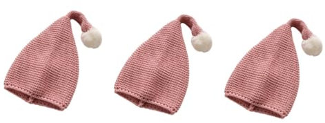 VALICLUD Santa Hat Baby 3 Beanie Mützen Strickmütze Für Kinder Haarball Mütze Mütze Strickmütze Weihnachtsmütze Baby