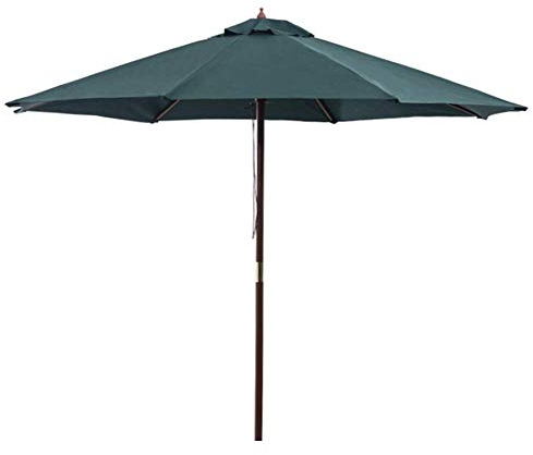 Sombrilla de Playa Sombrilla de jardín para Patio al Aire Libre de 2,7 m, sombrilla de jardín Grande con toldo de sombrilla de Aluminio, protección UV Ligera y Resistente para Playa/Piscina/Patio/Exte